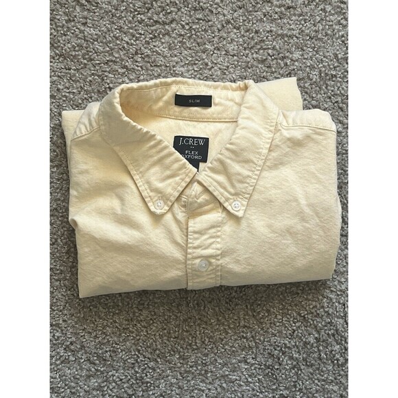 J. Crew Flex Oxford Shirt Men's LARGE SLIM FIT Casual Work Button Down Collar - Picture 5 of 7